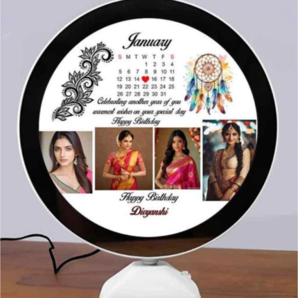Custom LED Calendar Photo Mirror